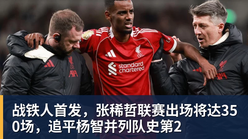 战铁人首发，张稀哲联赛出场将达350场，追平杨智并列队史第2
